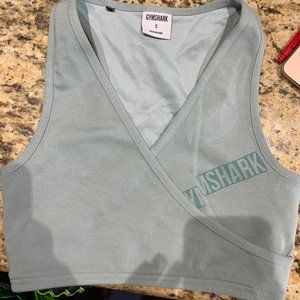 Gymshark blue crossover bralette